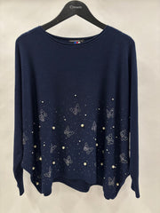 Strikbluse, Sommerfugle