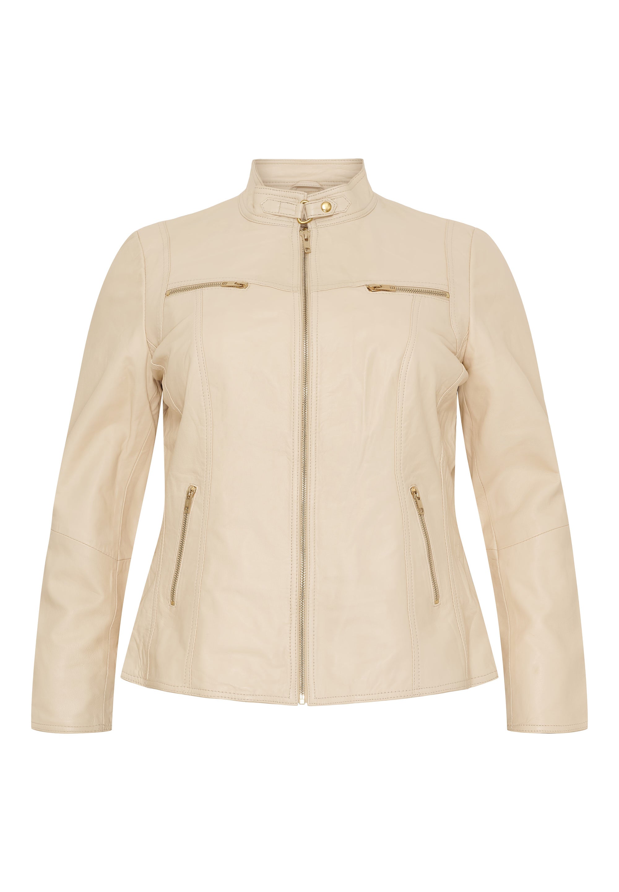 No. 1. By Ox Biker Jakke Ivory w. Light Gold acc. by No. 1. By Ox