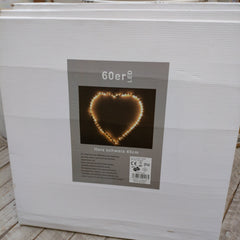 LED Herz Schwarz mit Transformer 46 cm by T&T