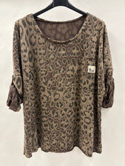 Bluse Kortærmet Dyreprint