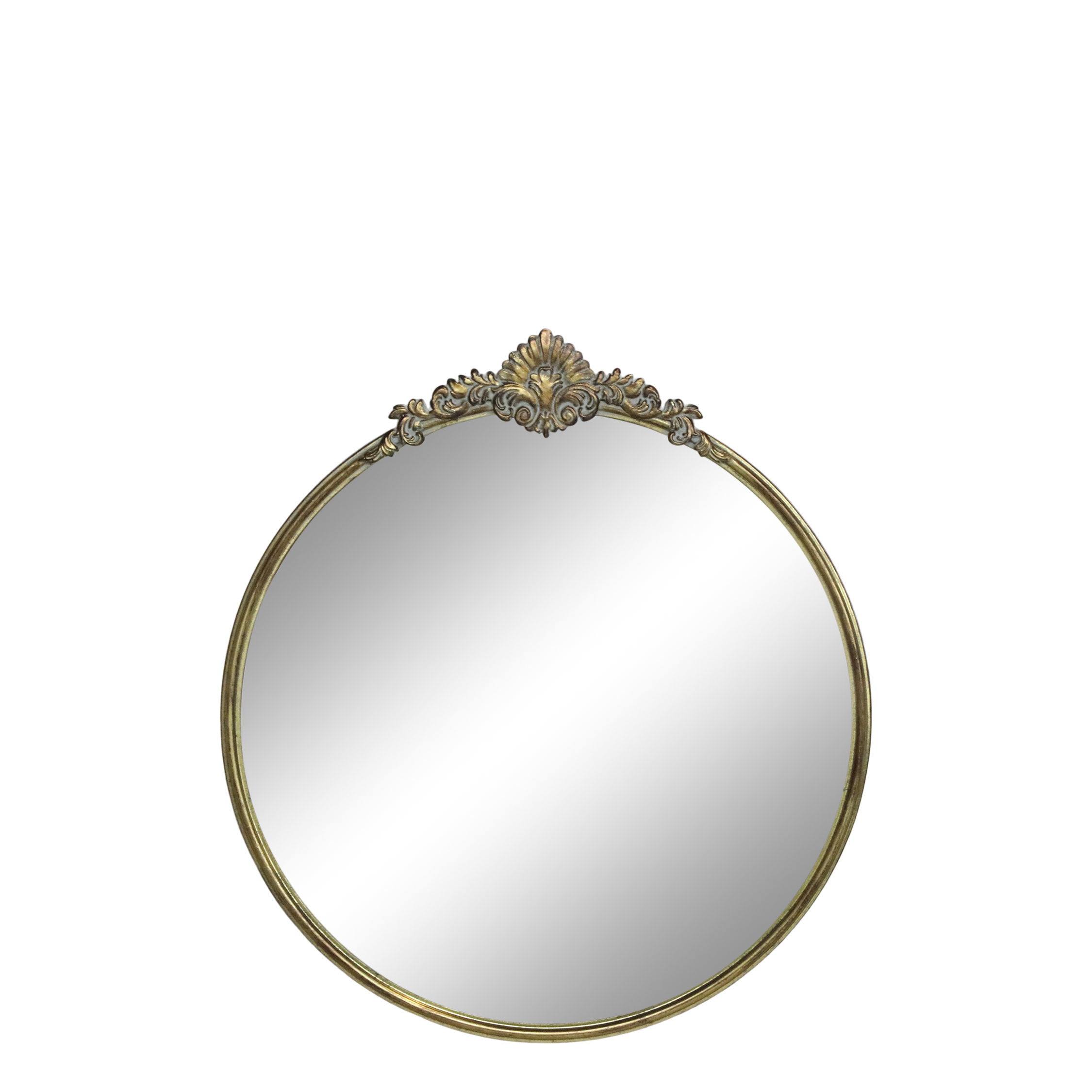 Spejl m. dekorkant 66x60x3 cm antique messing by Chic Antique