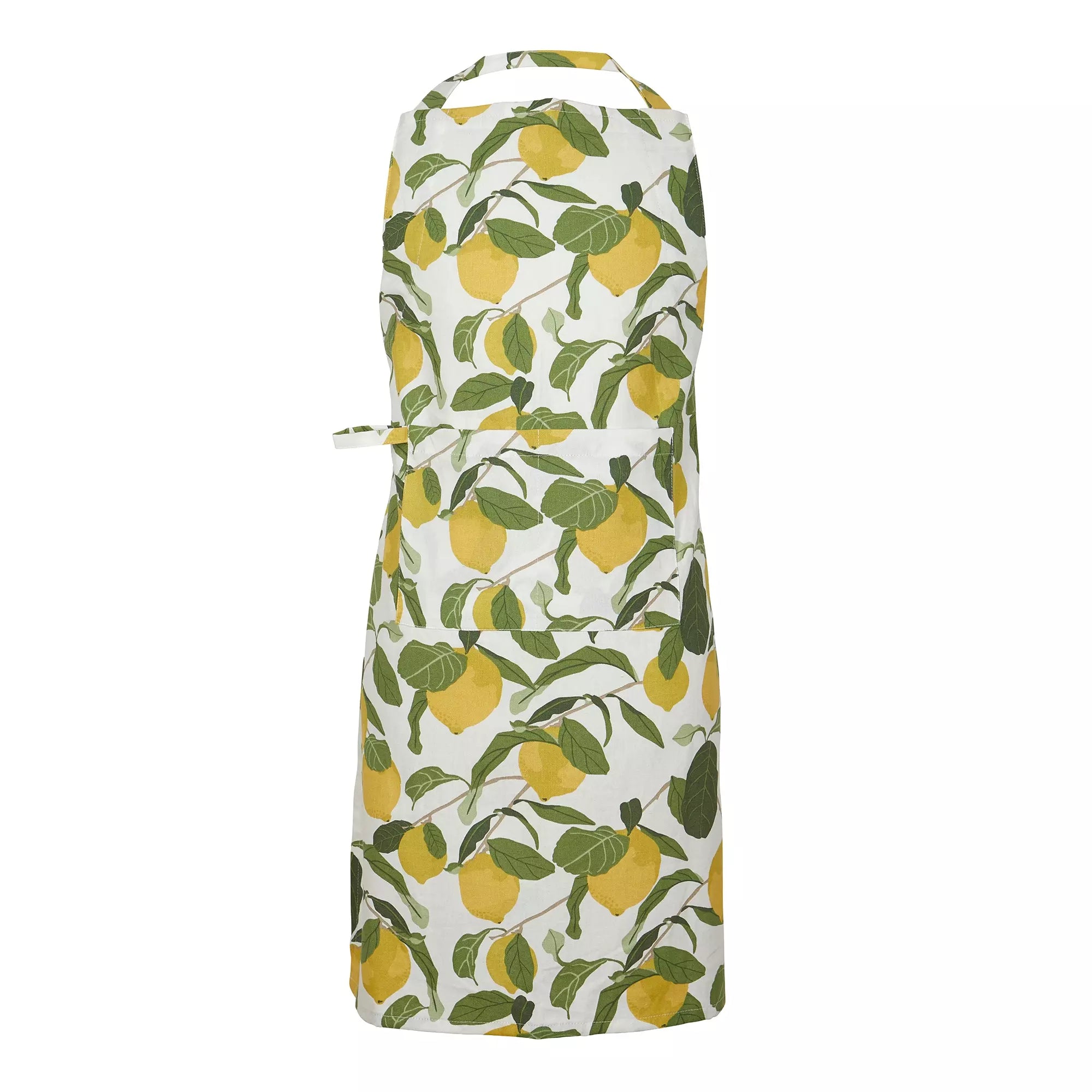Limone Förkläde Gul 60x90 cm Frisk køkkenglæde med citronprint by Fondaco