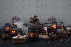 Lanterne m. mønster, H63/L34/B34 cm antique messing by Chic Antique