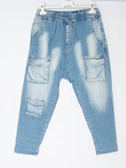 Baggy jeans med lommer - ITFEB25 by Sexy Woman