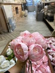 Pæon Buket Kunstige Blomster i Naturtro Design by PH