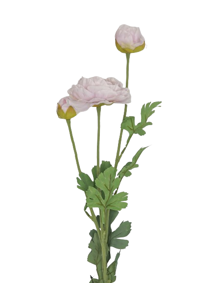 Flower Ranunculus pink 90 cm elegant og naturtro kunstblomst by CM