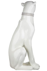 Siddende panter med bling elegant dekorationsfigur 60x23 cm by GILDE