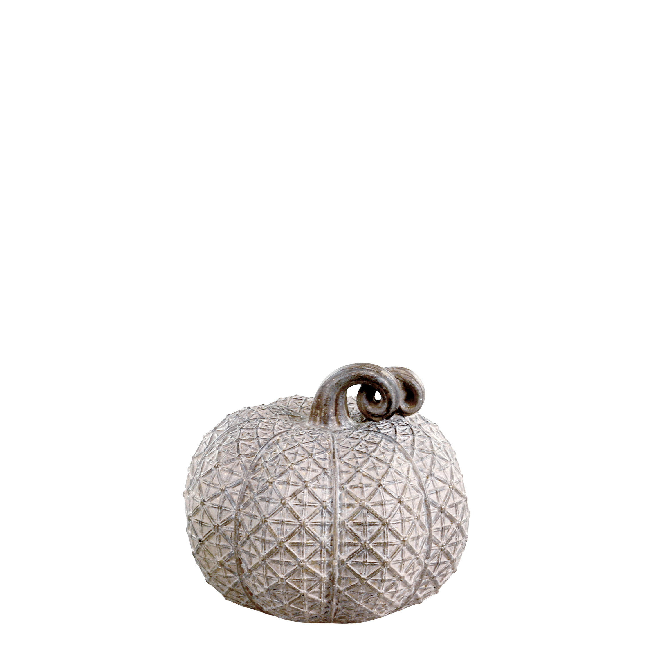 Pumpkin med guld 6,5 x 7,5 cm Antique Latte dekorationsgræskar by Chic Antique