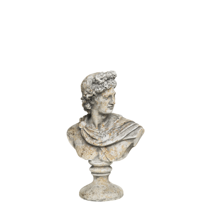 Buste Homme 30,5 x 19 x 11 cm – Antique grå dekorationsfigur by Chic Antique