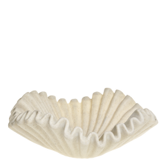 Skål muslingeformet, H18/L51/B51 cm creme by Chic Antique
