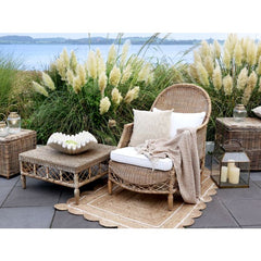 Skål muslingeformet, H18/L51/B51 cm creme by Chic Antique