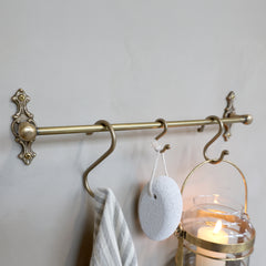 S-Krog, H5/Ø2,5 cm antique messing by Chic Antique