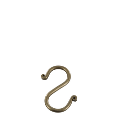 S-Krog i antik messing 8x4 cm by Chic Antique