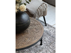 Sofabord med udskæringer 41,5x60cm natur by Chic Antique