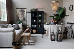 Bænk i genbrugstræ, H45/L240/B32 cm natur by Chic Antique