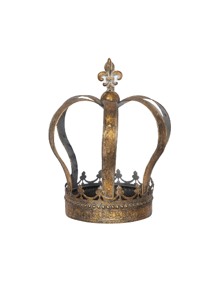 Metalkrone – Antik guld 40 cm by T&T