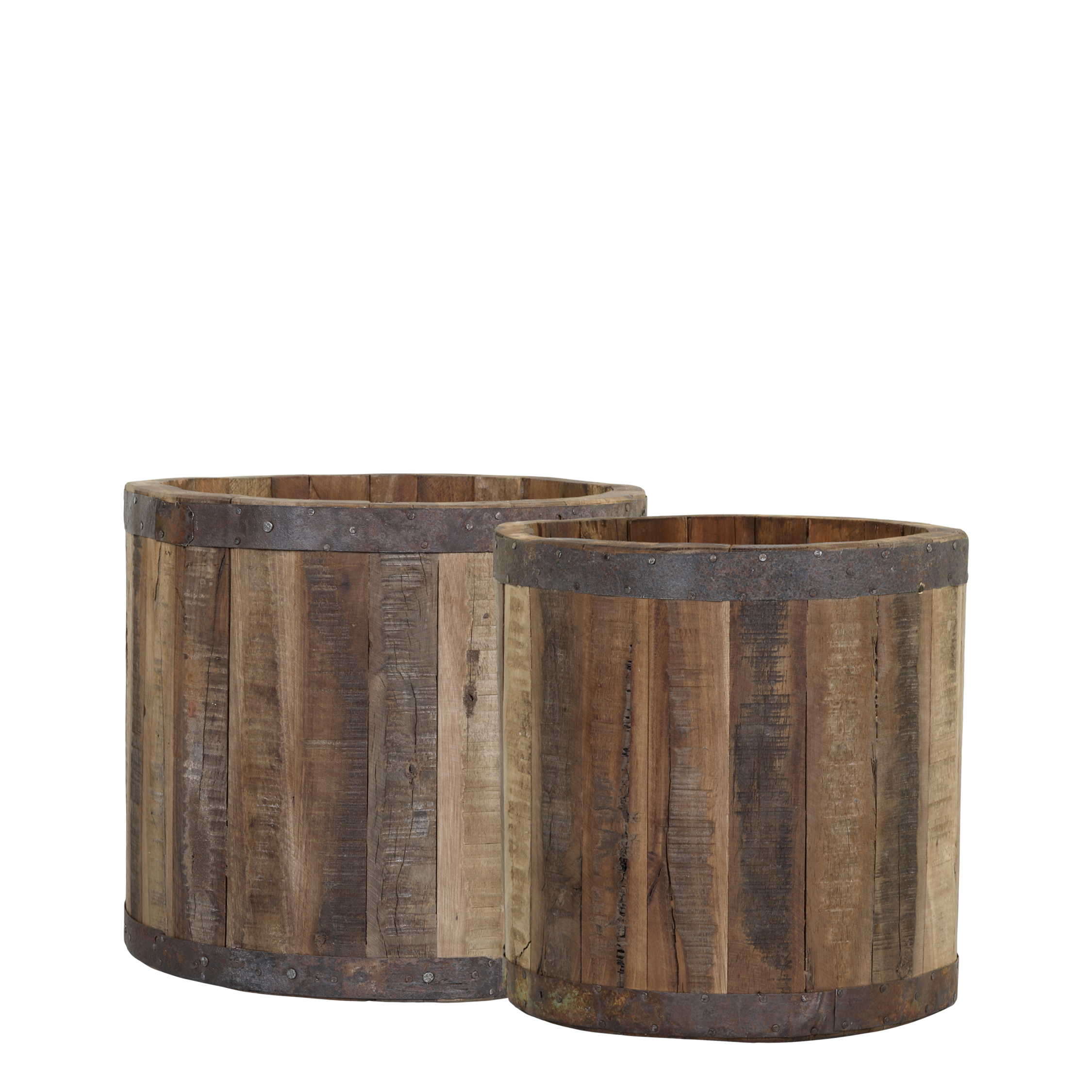 Grimaud Planter – Sæt af 2, 23x26 cm natur by Chic Antique