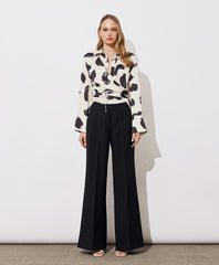 Access Fashion Wrapbluse med print by Access Fashion