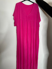 Lang kjole med v udskæring - ITJULI25 by Sabrina