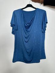 Bluse med drapering og bling - ITJULI25 by Miss One