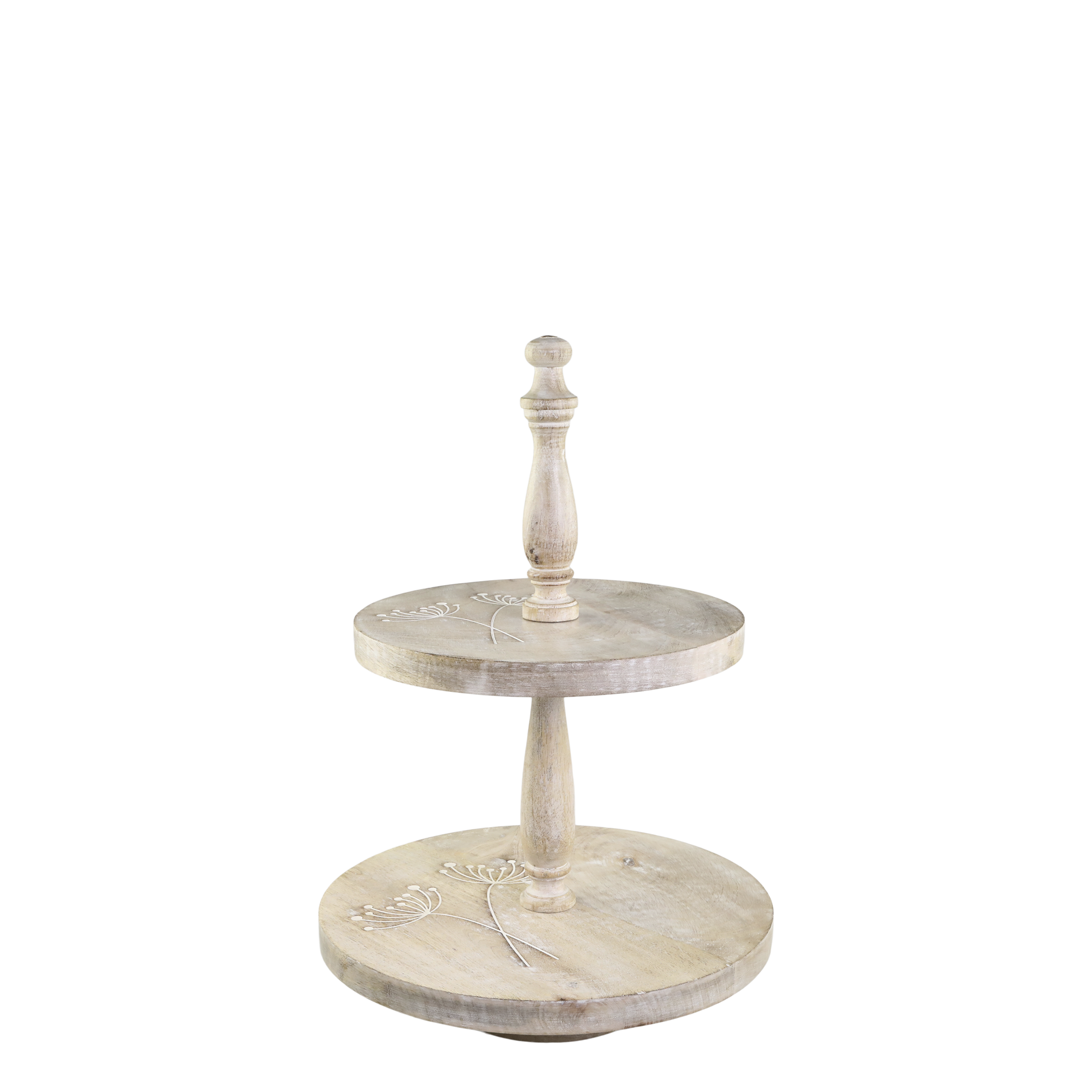 Tours Etagere m. Udskæringer 45x30 cm Nature by Chic Antique