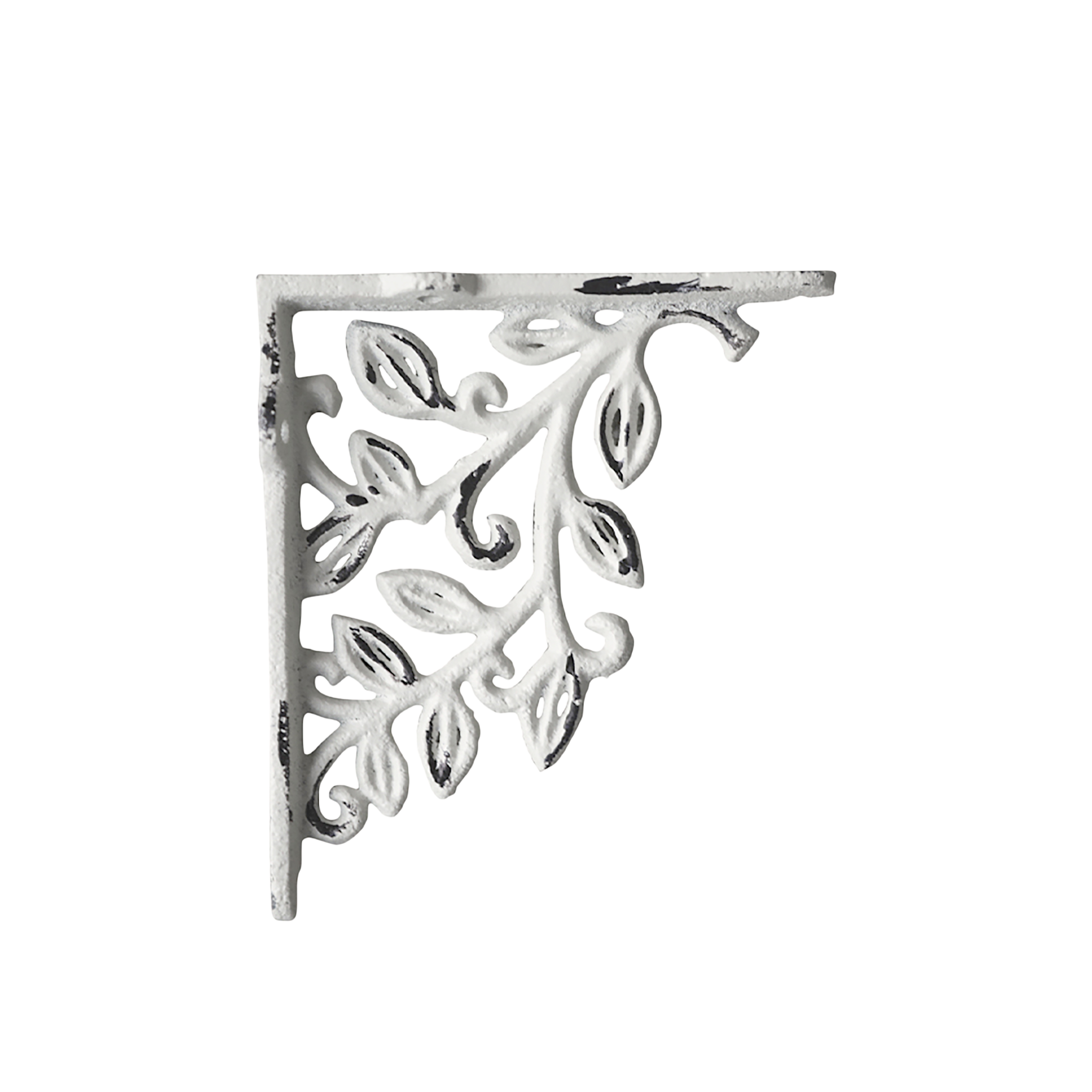 Hyldeknægt m. blomster dekor, H12,5/L14/B2 cm antique creme by Chic Antique