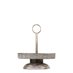 Vire Centrepiece med mønster – 42x36 cm antik messing by Chic Antique