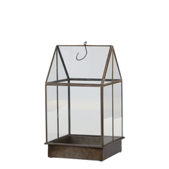 Væksthus 38x21x21 cm antique messing by Chic Antique