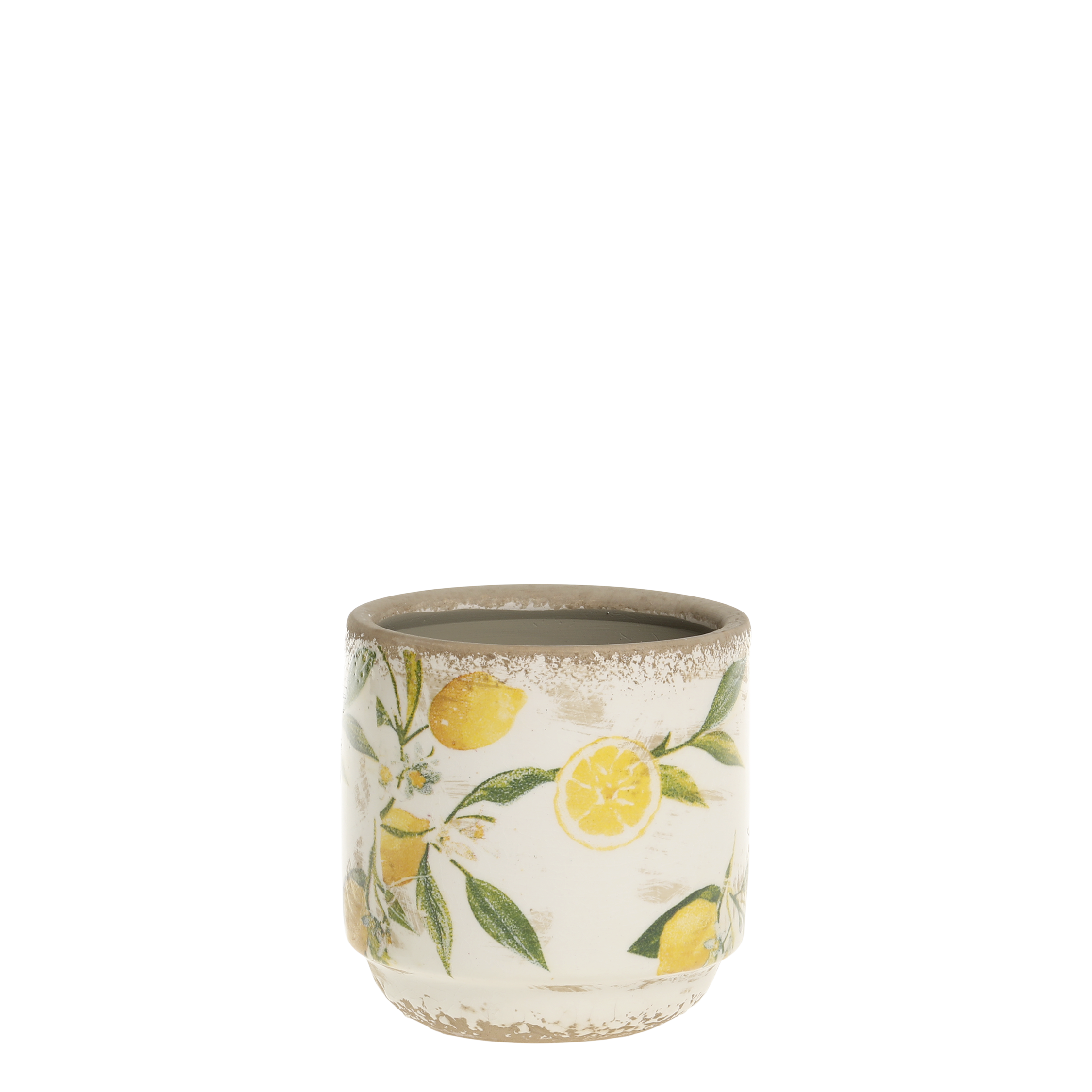 Limone Krukke med citronmotiv 10x10 cm by Chic Antique