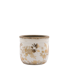 Anniversary Melun Planter 11x12 cm Antique Brass by Chic Antique