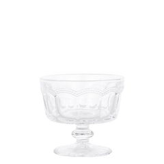 Antoinette Skål på fod m. perlekant, H9/Ø9,5 cm by Chic Antique