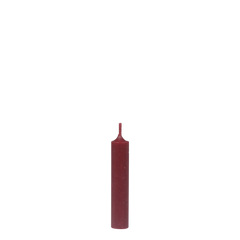 Short Dinner Candle 11x2 cm Mørkerød by Chic Antique