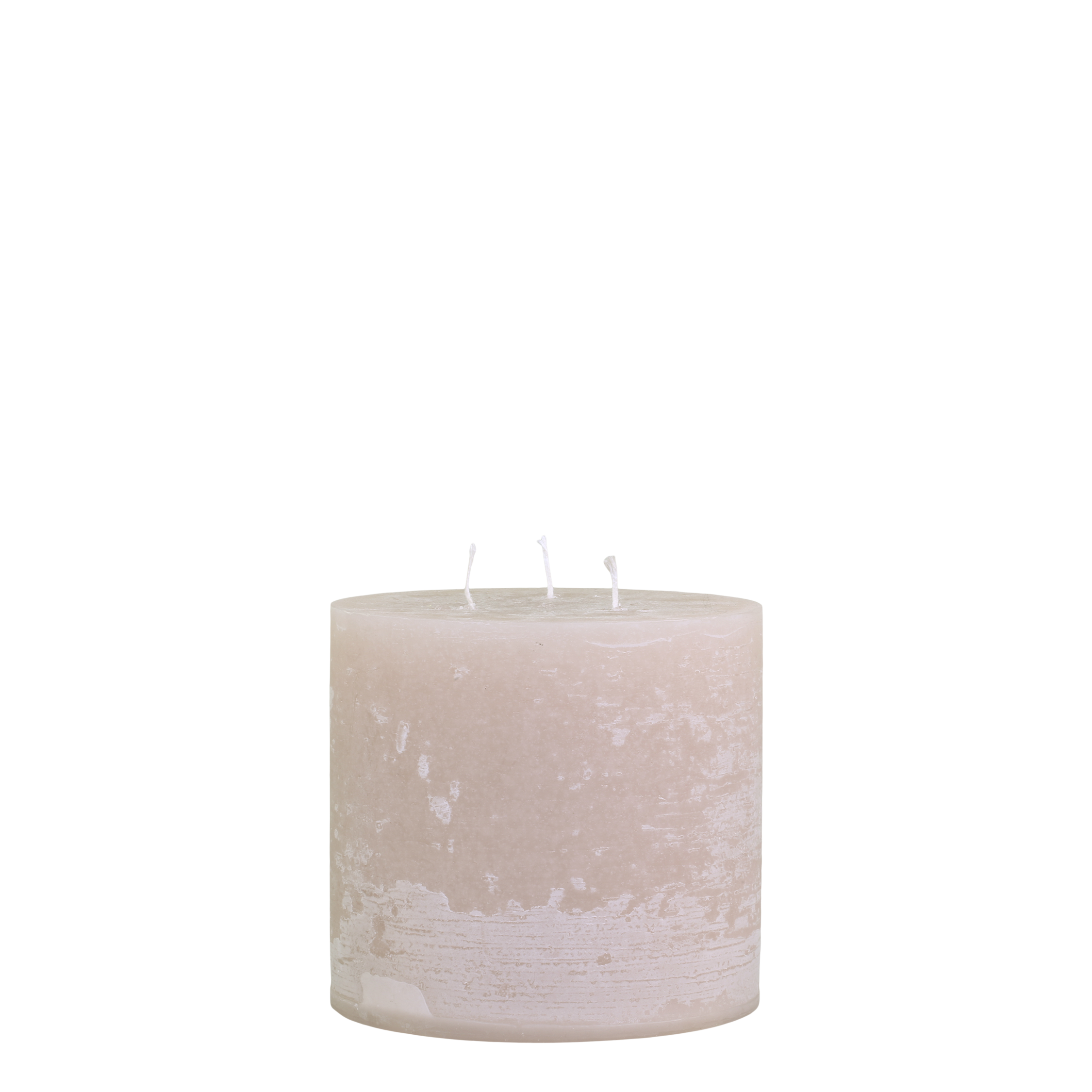 Macon Bloklys Rustic m. 3 væger 15x15 cm Dusty Rose by Chic Antique