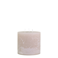 Macon Bloklys Rustic m. 3 væger 15x15 cm Dusty Rose by Chic Antique