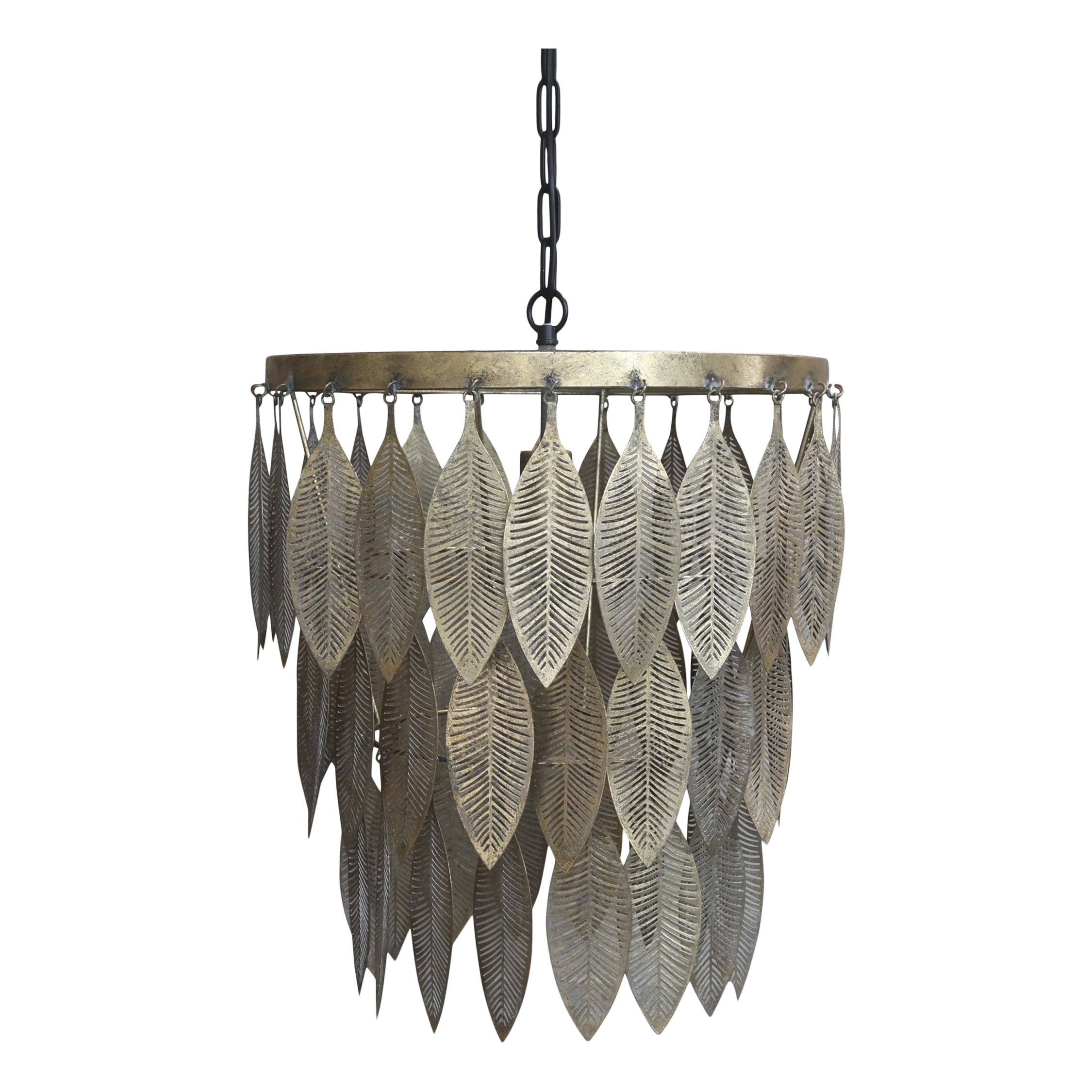 Lampe m. metal deko, 59x47 cm antique messing by Chic Antique