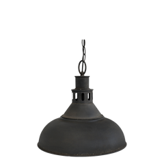 Factory Lampe, 32,5x36 cm antique sort by Chic Antique