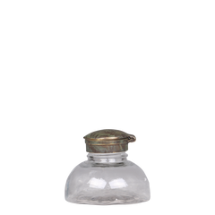 Fransk vase med låg 6,5x8 cm antique messing by Chic Antique