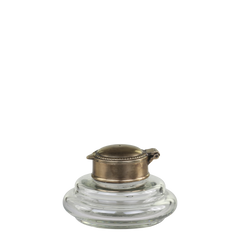 Gl. fransk Vase m. låg, H6/Ø9 cm antique messing by Chic Antique