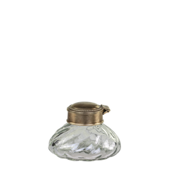 Gl. fransk Vase m. låg, H6/Ø9 cm antique messing by Chic Antique