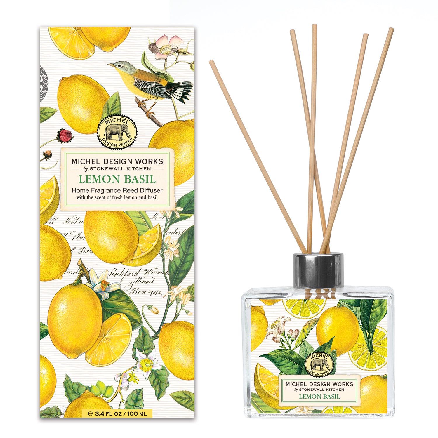 Michel Design Works Duftpinde Lemon Basil 100ml by Michel Design Works