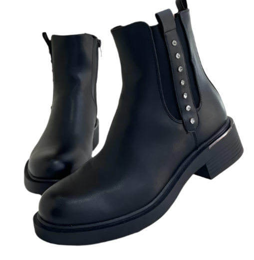 Sorte støvler med bling kant - ITNOV24 by Krone 1