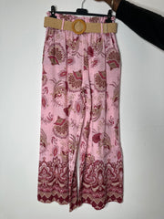 Bukser med print og bælte - ITJULI25 by Renee