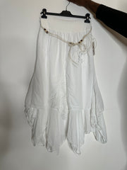 Nederdel med blonder asymmetrisk - ITJULI25 by M8