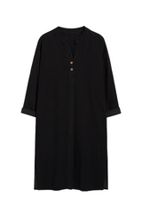 Fløjlskjole med knapper - ITSEP24 by Krone 1