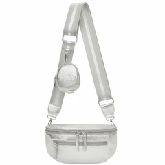 Glitrende bæltetaske med taskestrop 34x8x16cm by Krone 1