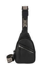 Crossbody rejsetaske med lynlås 20x7x30cm by Eric Bags