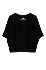 Strik bluse med bling i kraven - ITNOV24 by Krone 1