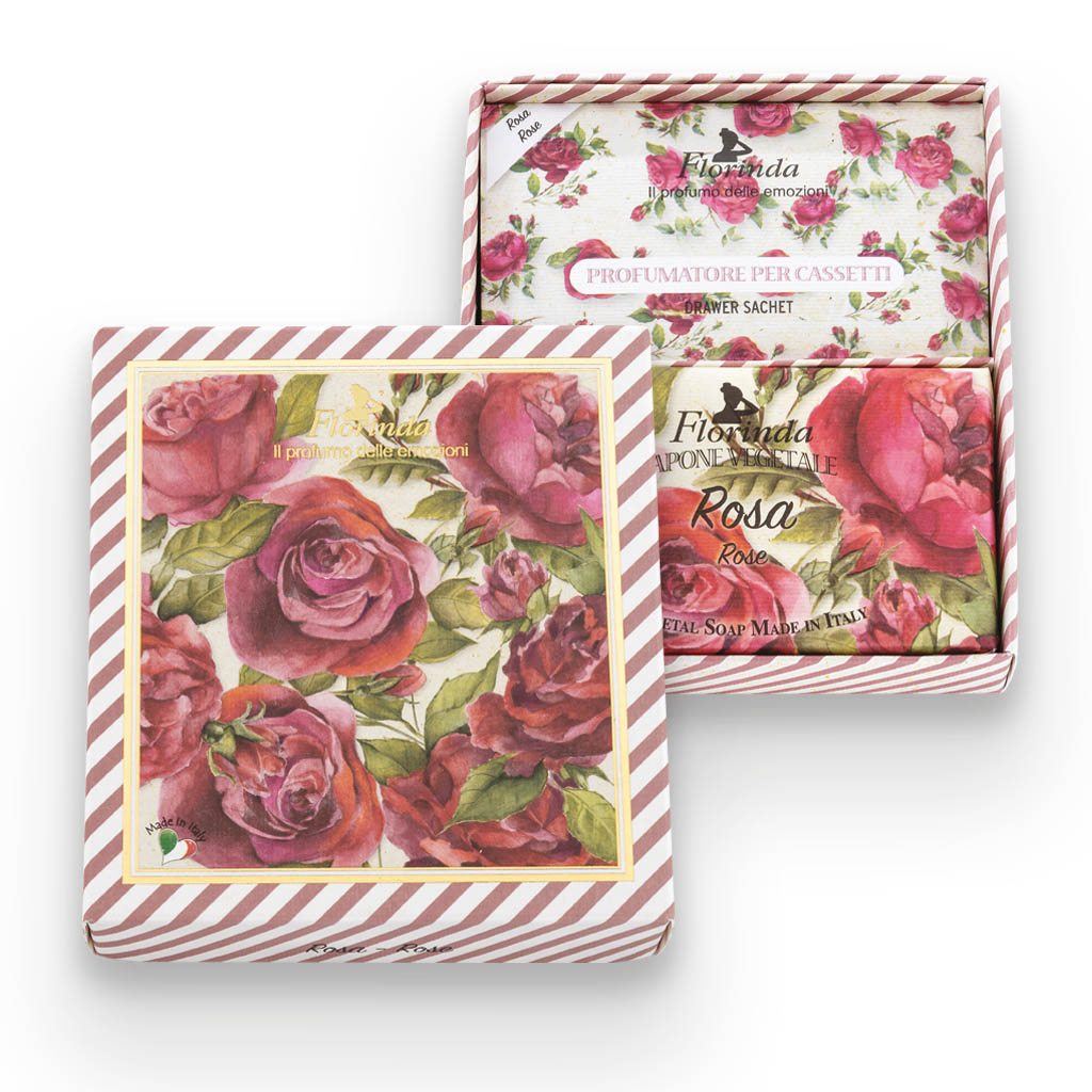 Michel Design Works Gaveæske med sæbe og duftposer Rosa by Michel Design Works