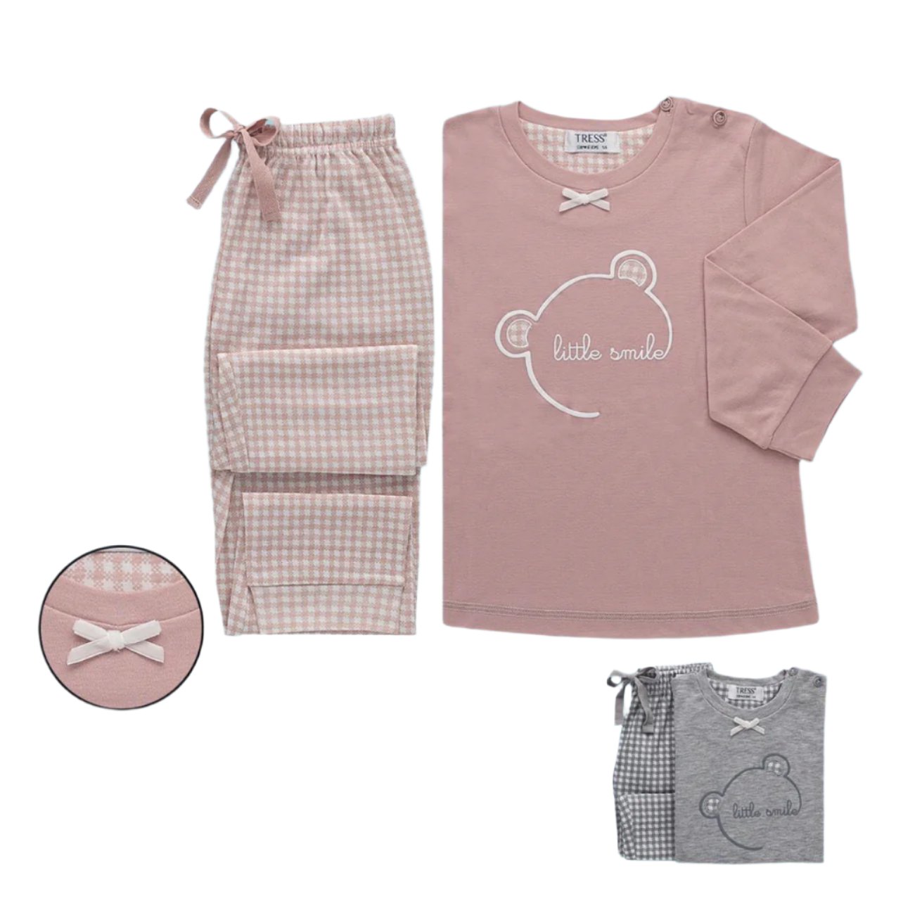 Børne pyjamas med “little smile” - Tilfældig - ITNOV24 by Krone 1