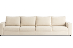Sofa cremefarvet velour by CM